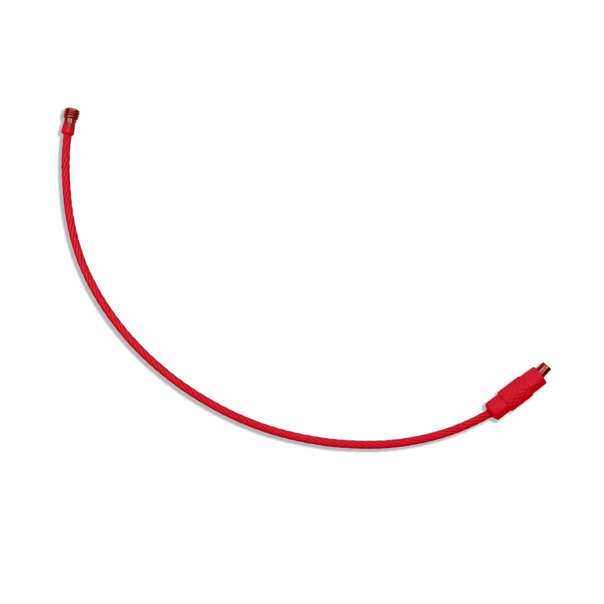 Beadable Charm Tumbler Cable - Red (5 Cables - 6" x 1.5mm thick)