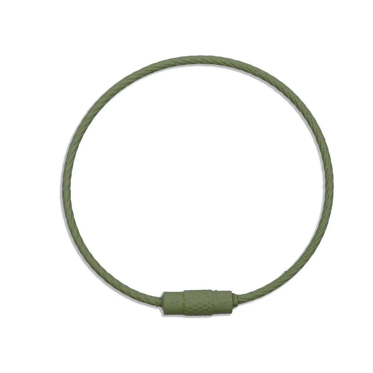 Beadable Charm Tumbler Cable - Sage Green (5 Cables - 6" x 1.5mm thick)