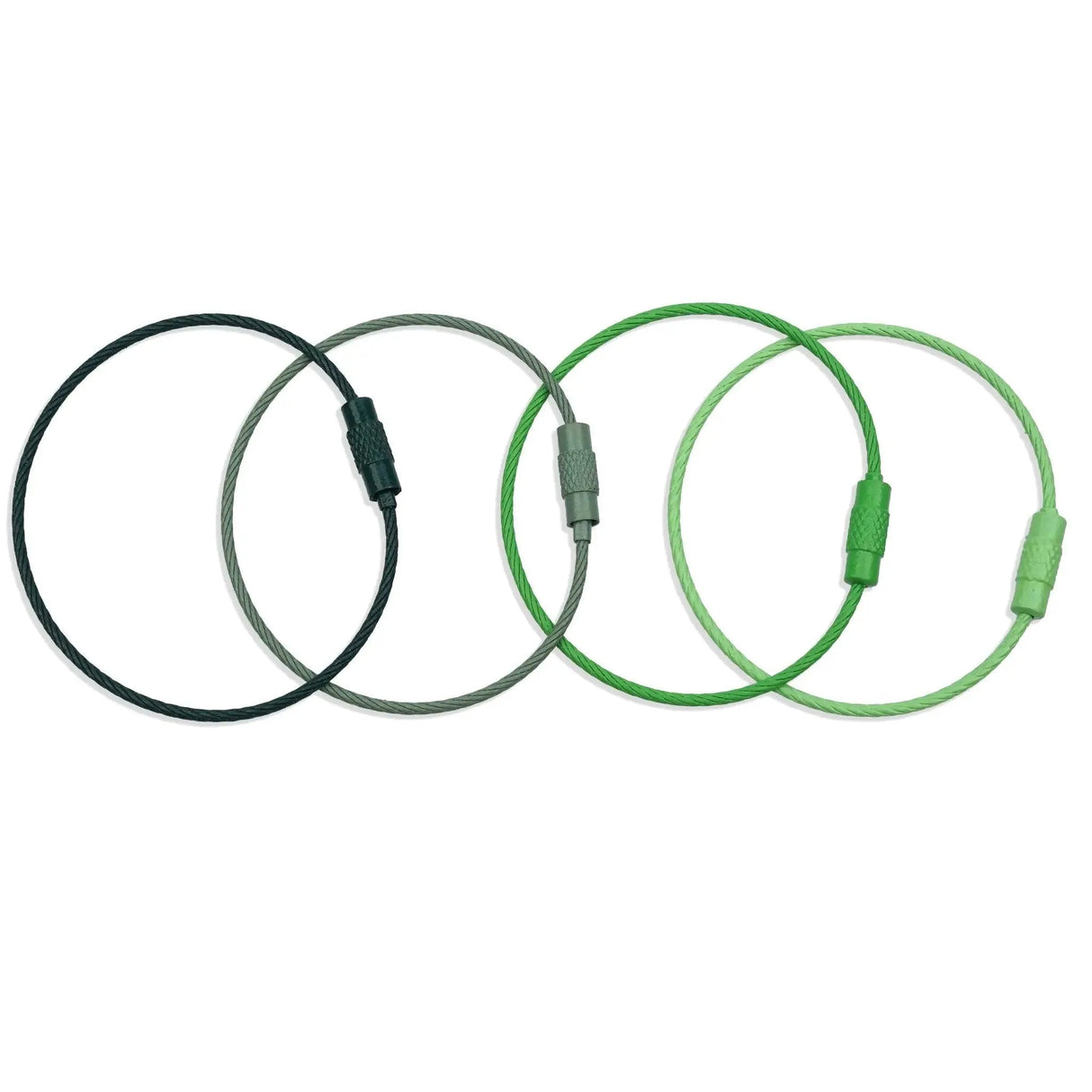 Beadable Charm Tumbler Cable - Sage Green (5 Cables - 6" x 1.5mm thick)