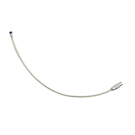 Beadable Charm Tumbler Cable - Silver (5 Cables - 6" x 1.5mm thick)