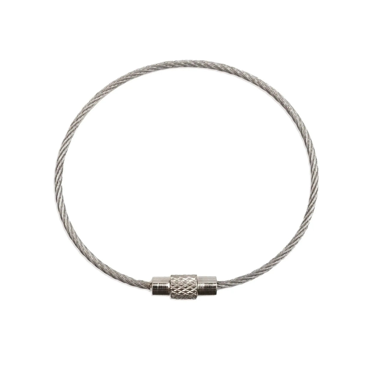 Beadable Charm Tumbler Cable - Silver (5 Cables - 6" x 1.5mm thick)