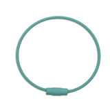 Beadable Charm Tumbler Cable - Turquoise Blue (5 Cables - 6" x 1.5mm thick)