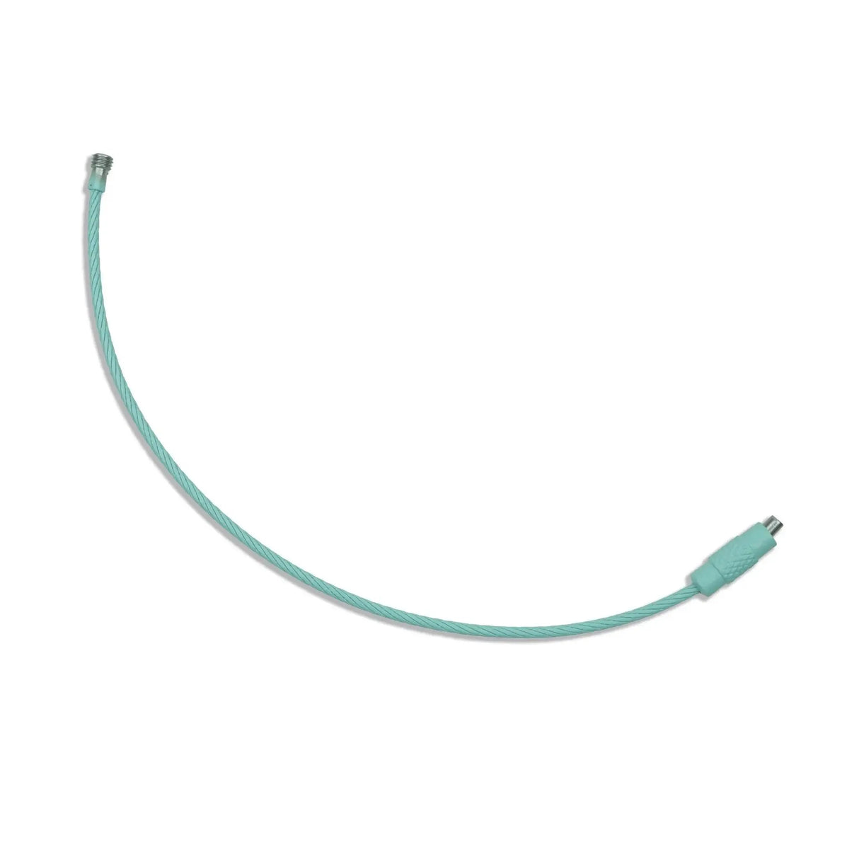 Beadable Charm Tumbler Cable - Turquoise Blue (5 Cables - 6" x 1.5mm thick)