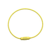 Beadable Charm Tumbler Cable - Yellow (5 Cables - 6" x 1.5mm thick)