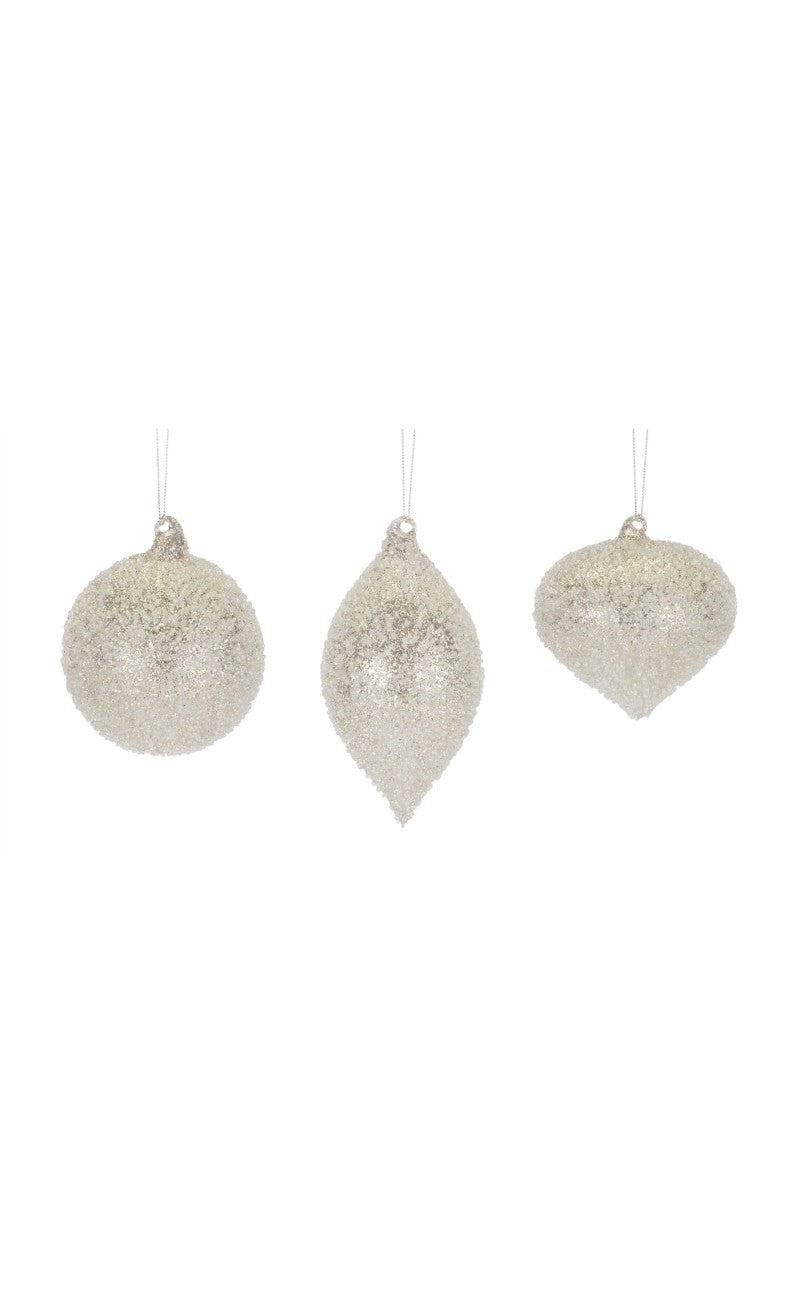 5” Glass Crystal Bead Ornament