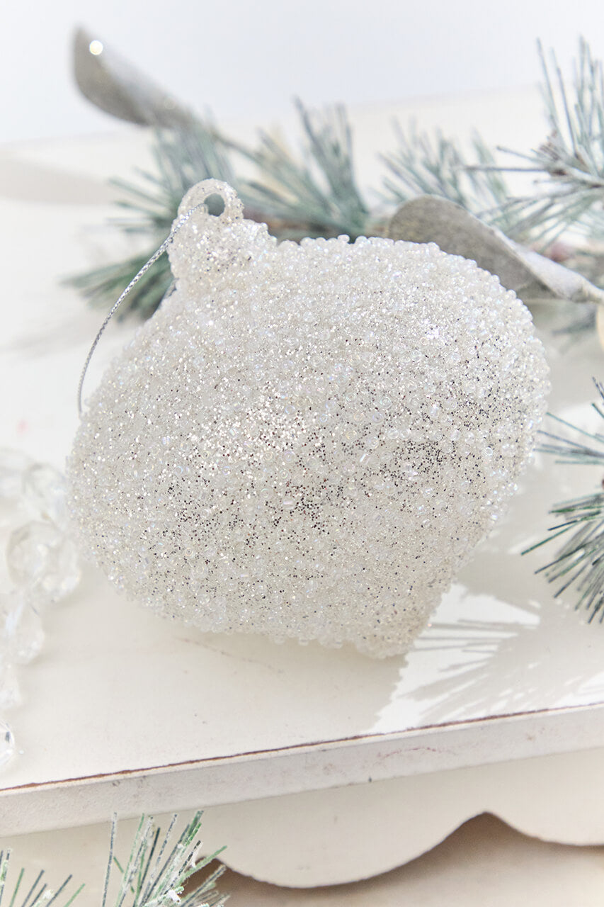 5” Glass Crystal Bead Ornament