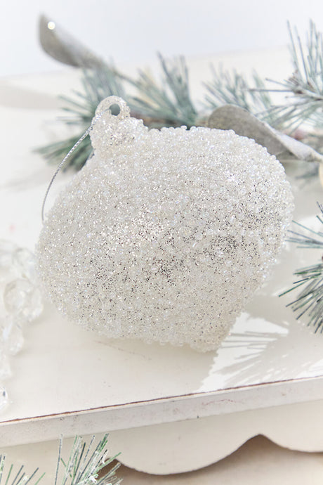 5” Glass Crystal Bead Ornament