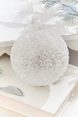5” Glass Crystal Bead Ornament