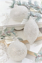 5” Glass Crystal Bead Ornament