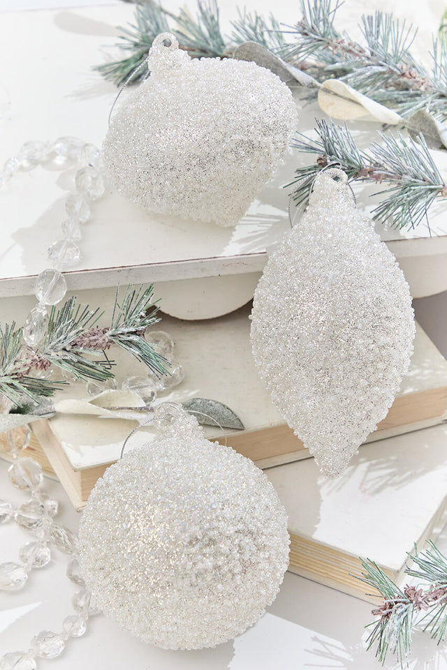 5” Glass Crystal Bead Ornament