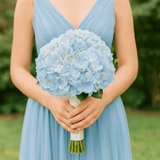 Blue Hydrangea Bridesmaids Bouquets Fresh Wedding Flowers