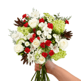 Happy Christmas Flower Bouquets Fresh Holiday Arrangement Set