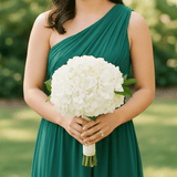 White Hydrangea Bridesmaids Bouquets Fresh Wedding Flowers