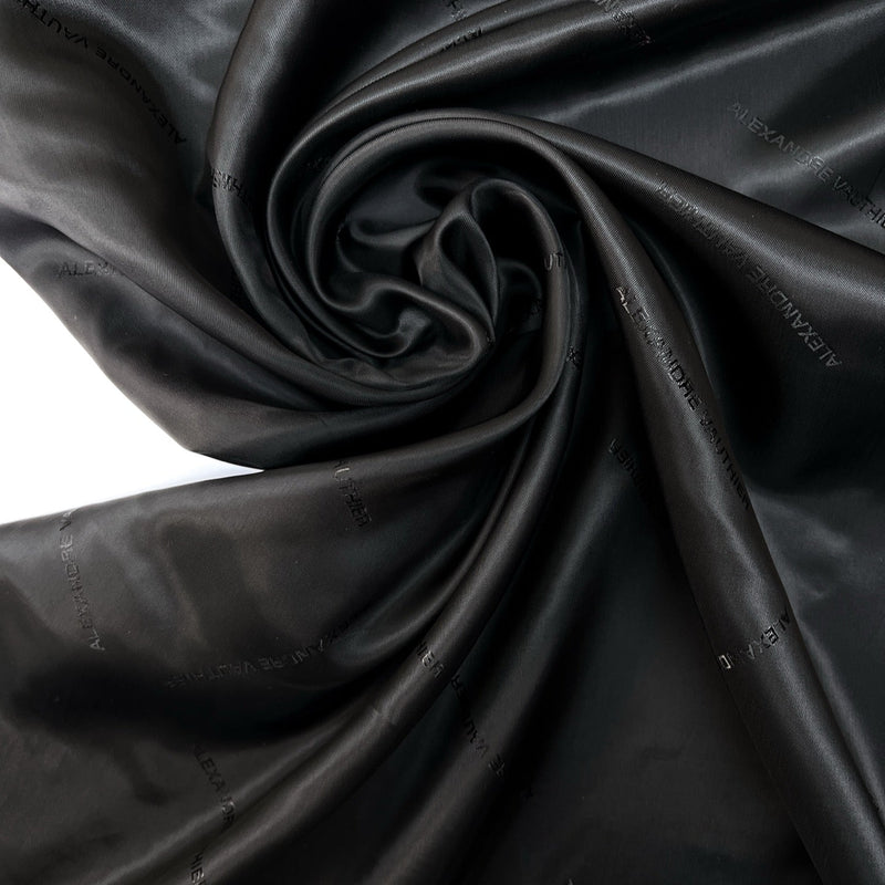 Black Viscose Lining Twill