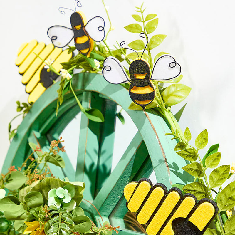 5 foot Bee and Beehive Berry Garland Decorative Spring Summer Nature Inspired Garland