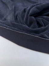 Nylon Viscose Flock Mesh Fabric Blue Shade