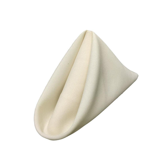 (12 / Pack) Ivory 18″ Polyester Napkin