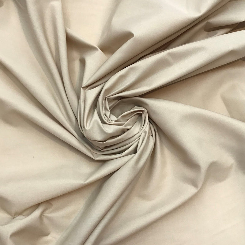 Beige Poly Cotton Fabric - Beige, 59/60" Width (1 Yard)
