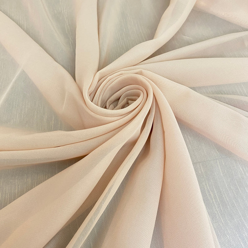 Sheer Beige Chiffon