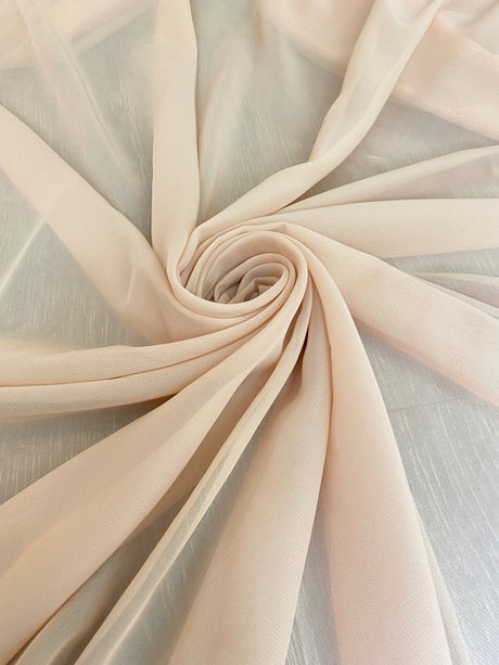 Sheer Beige Chiffon