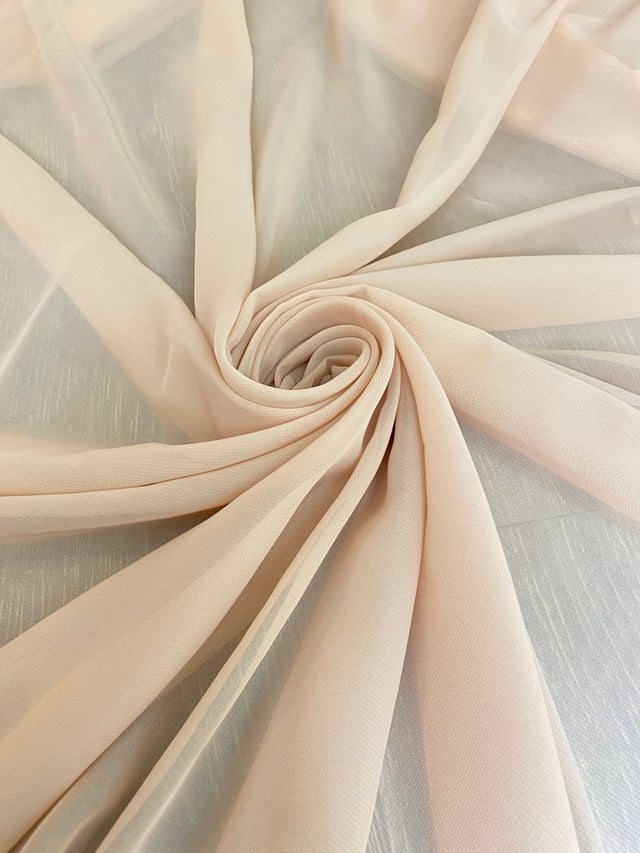 Sheer Beige Chiffon