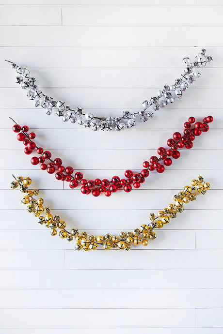 5’ Holiday Gold Jingle Bells Garland