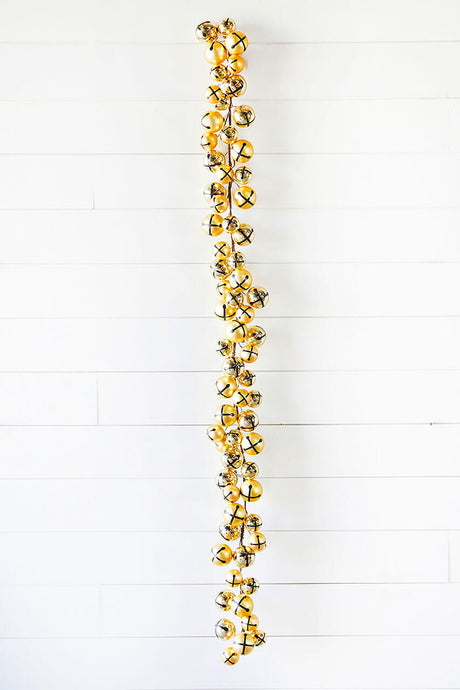 5’ Holiday Gold Jingle Bells Garland