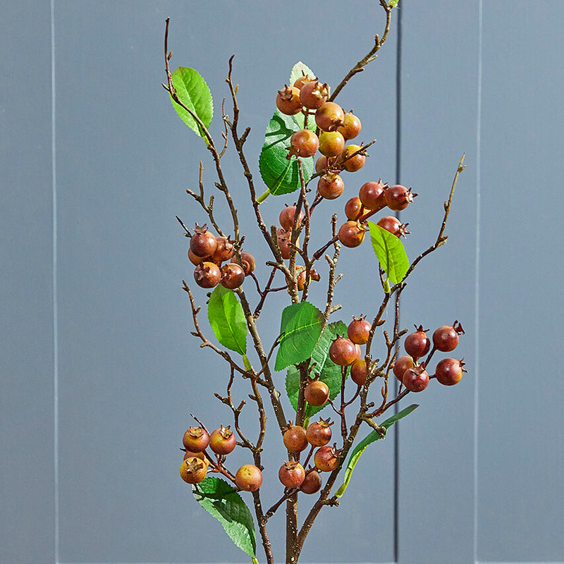 32" Berry Branch Spray - Chestnut