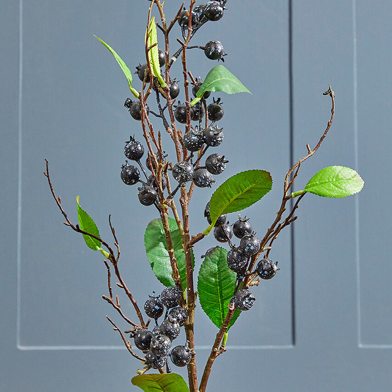 32" Berry Branch Spray - Black