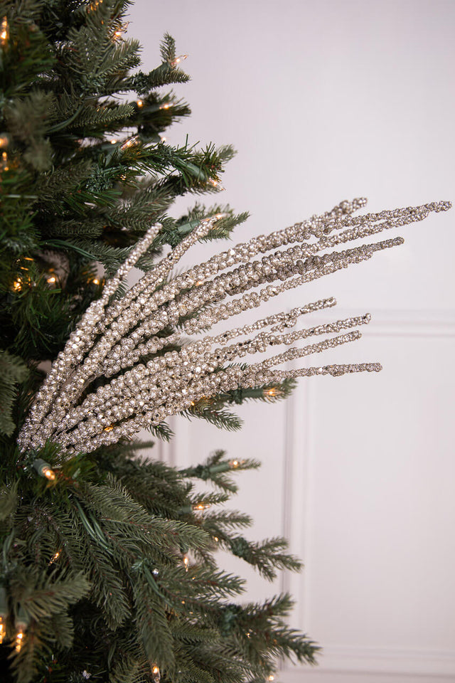 33” Glitter Cluster Berry Spray