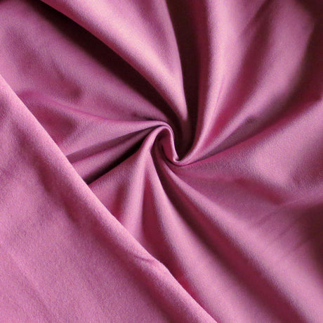 Dry-Flex Fleece Back Knit Fabric Berry Milkshake