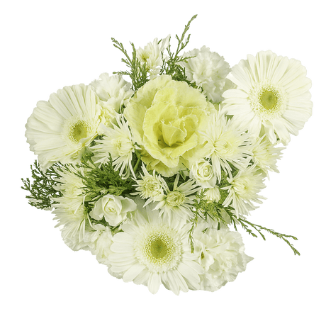 Christmas Snow Flower Bouquet Fresh Mixed Arrangement