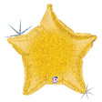 Foil Balloon Gold Holographic Star