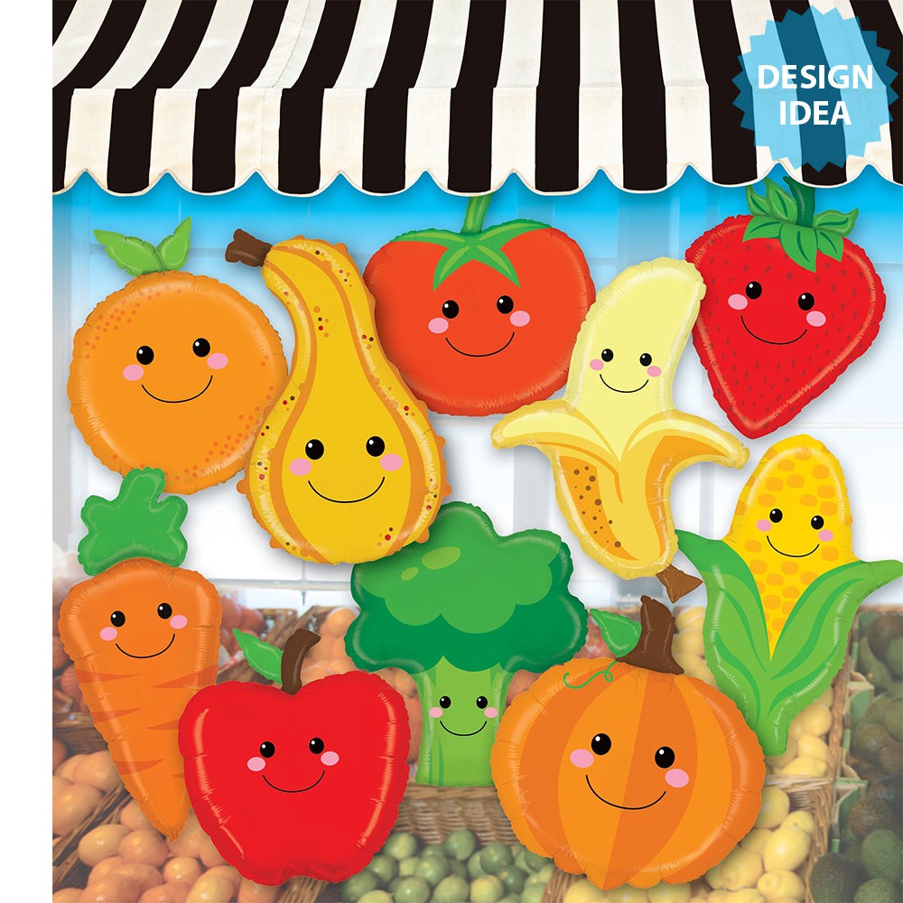 Apple Foil Balloon 26 Inch Produce Pals