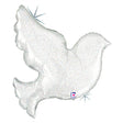 Foil Balloon Pearl White Dove