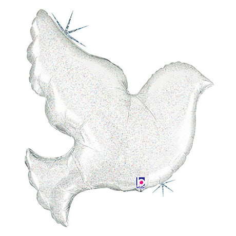 Foil Balloon Pearl White Dove