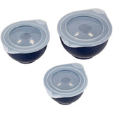 Wilton Navy Blue Covered Bowl Set, 6-Piece
