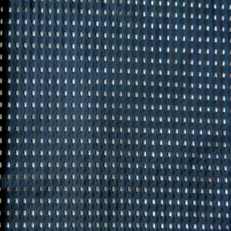 Black Lycra Jumbo Mesh Fabric