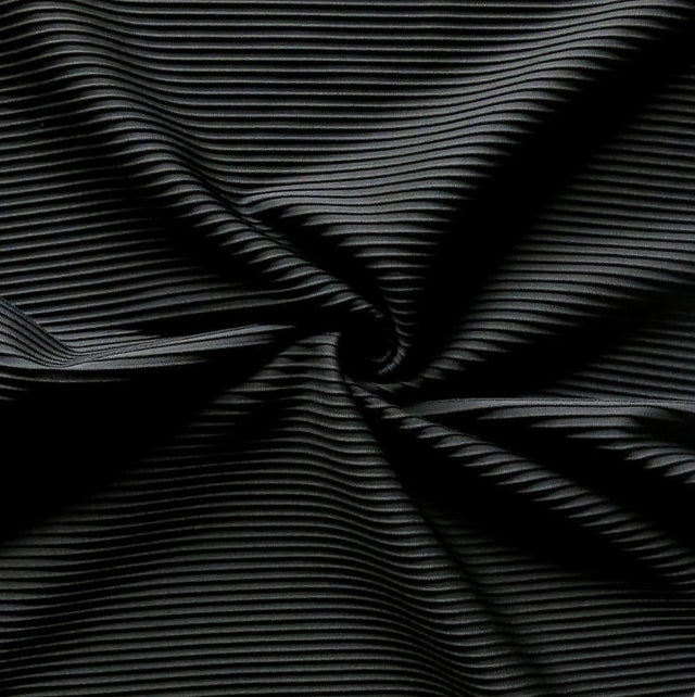 Black Poly Lycra Knit Fabric