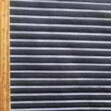 Athletic Mesh Stripe Fabric Black