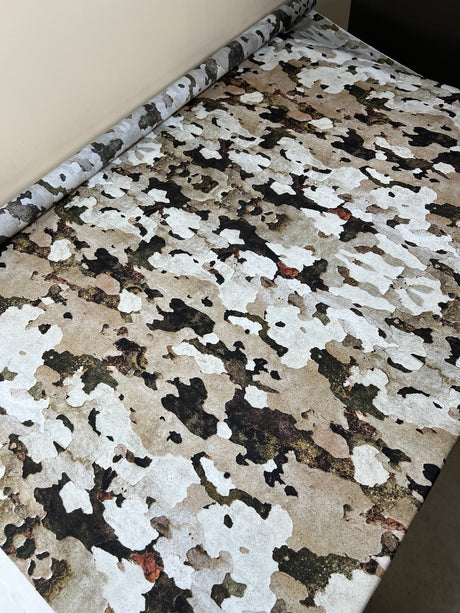 Printed Polyester Brown Beige