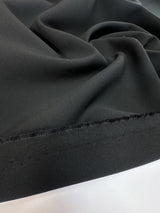 Black Double Weave Stretch Fabric