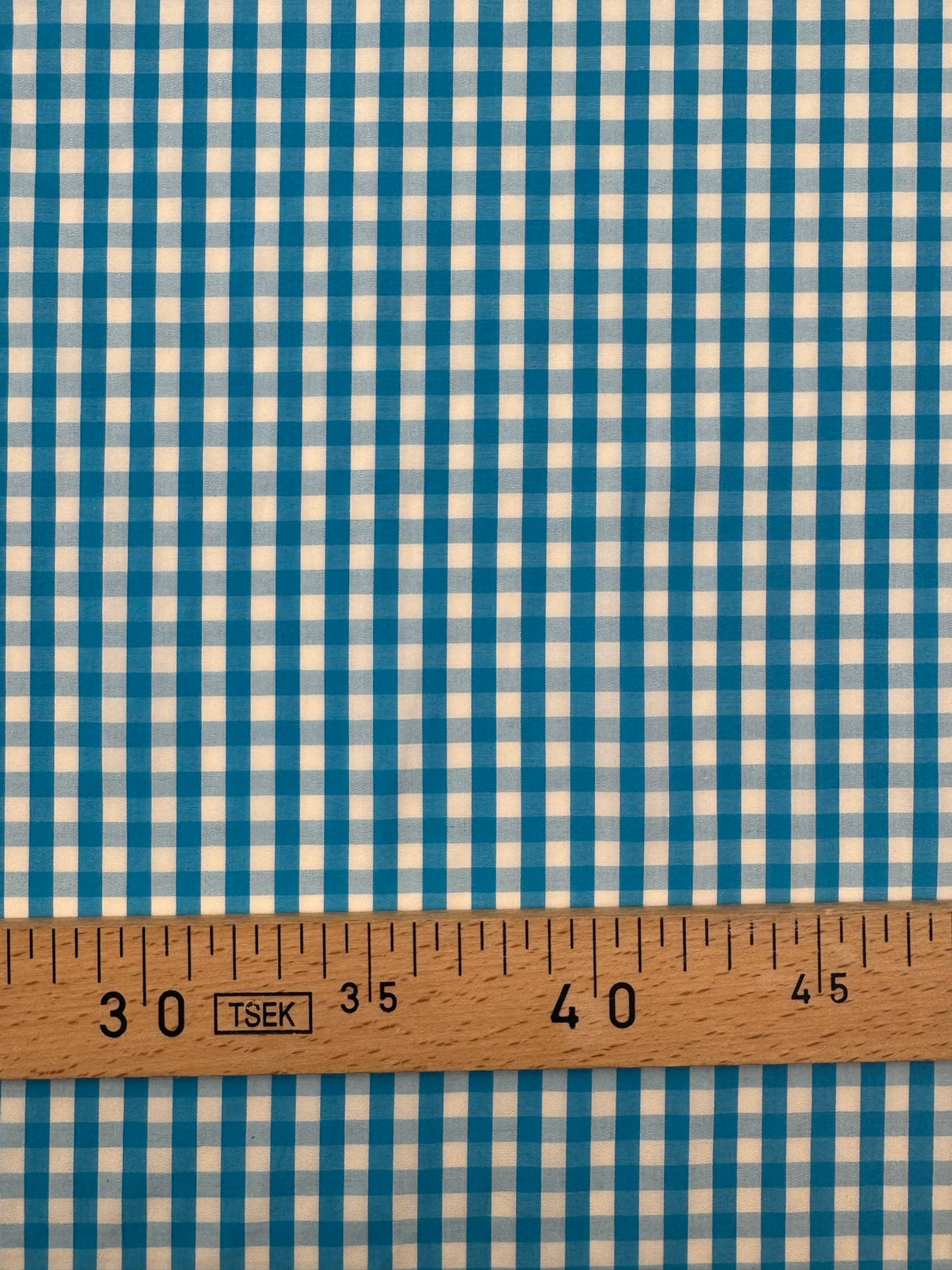 Cotton Poplin Checked Blue
