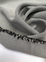 Cotton Suit Fabric Black White