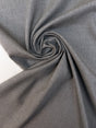 Wool Twill Suit Fabric Melange Gray Stretch