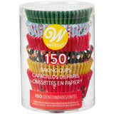 Wilton Christmas Holiday Cupcake Liners, 150-Count