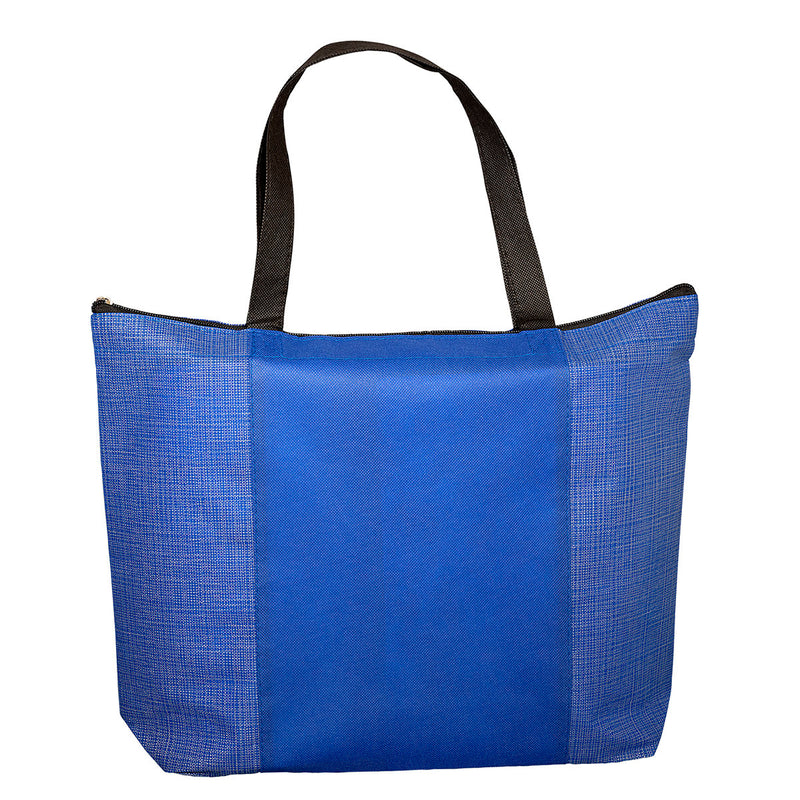 Tonal Non-Woven Zipper Trade Show Tote Bag