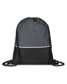 Crosshatch Heather Drawstring Backpack