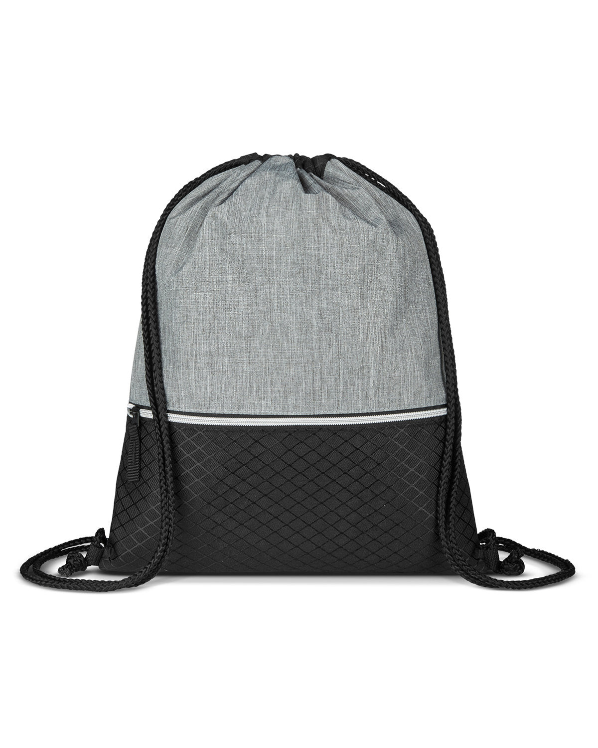 Crosshatch Heather Drawstring Backpack