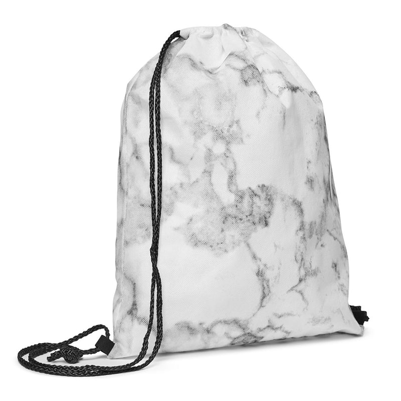 Marble Non-Woven Drawstring Bag